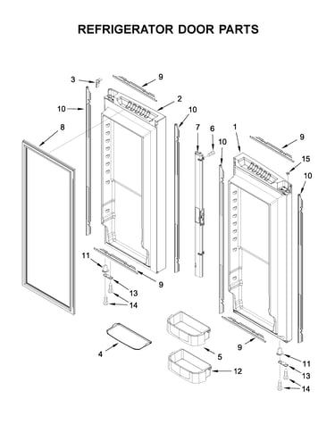 Refrigerator door parts