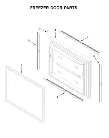 Freezer door parts