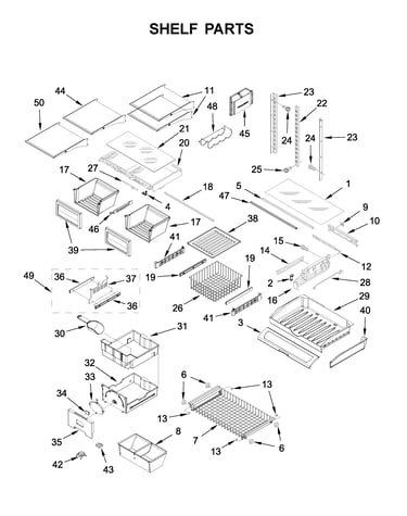 Shelf parts