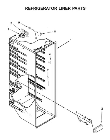 Refrigerator liner parts