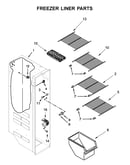 Freezer liner parts