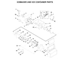 Whirlpool WRS321SDHW00 icemaker and ice container parts diagram