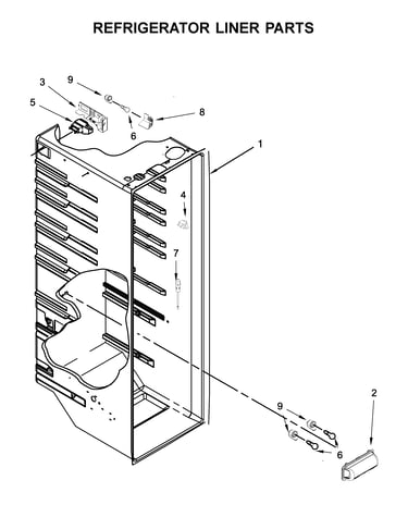 Refrigerator liner parts