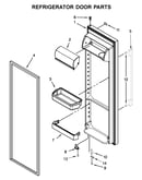 Refrigerator door parts