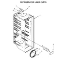Whirlpool WRS331SDHB00 refrigerator liner parts diagram