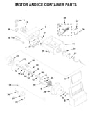 Motor and ice container parts