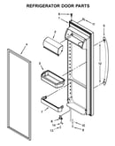 Refrigerator door parts