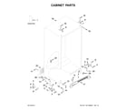 Whirlpool WRSA15SNHN01 cabinet parts diagram