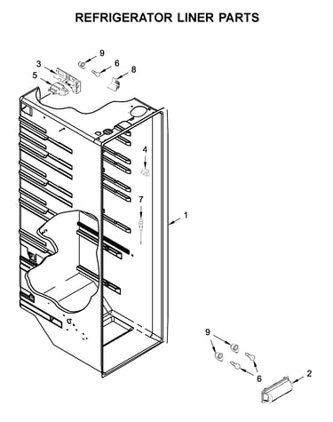 Refrigerator liner parts
