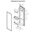 Whirlpool WRSA15SNHZ01 refrigerator door parts diagram