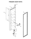 Freezer door parts