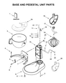 Base and pedestal unit parts