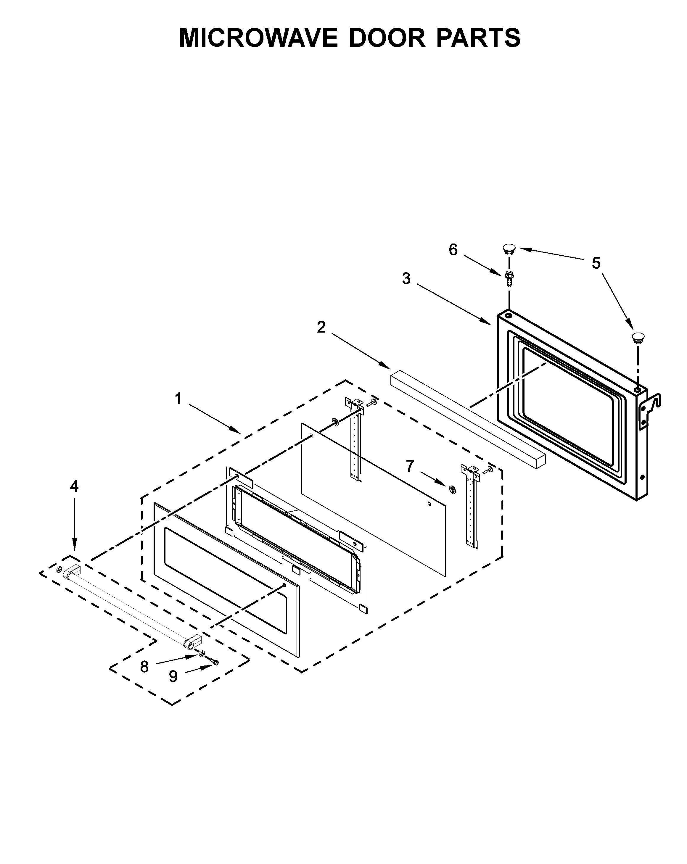 MICROWAVE DOOR PARTS