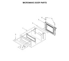 KitchenAid KOCE507EBL08 microwave door parts diagram