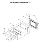 Microwave door parts