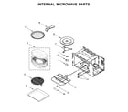 KitchenAid KOCE507EWH08 internal microwave parts diagram