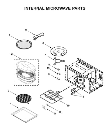 Internal microwave parts