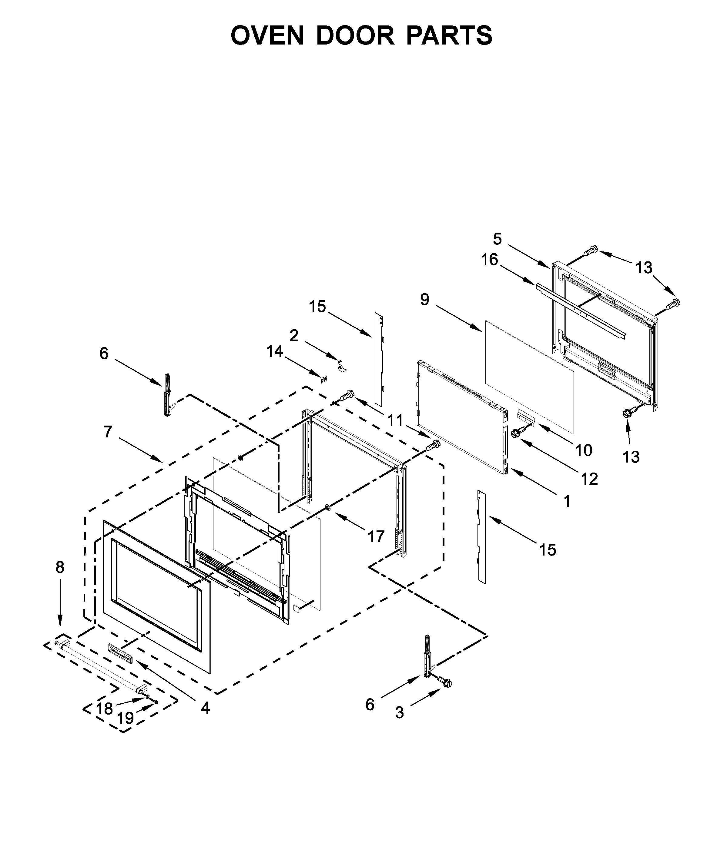 OVEN DOOR PARTS