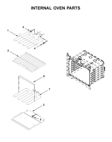 Internal oven parts