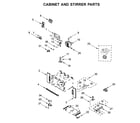Whirlpool WOC54EC0HW02 cabinet and stirrer parts diagram