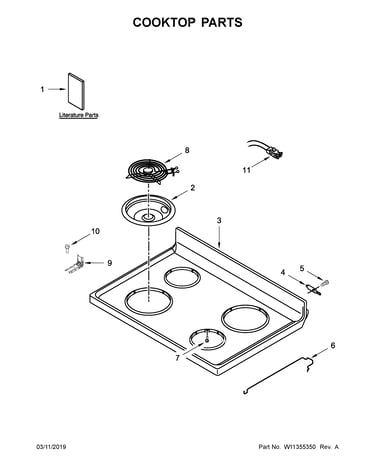 Cooktop parts