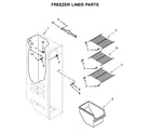 Amana ASI2175GRS00 freezer liner parts diagram