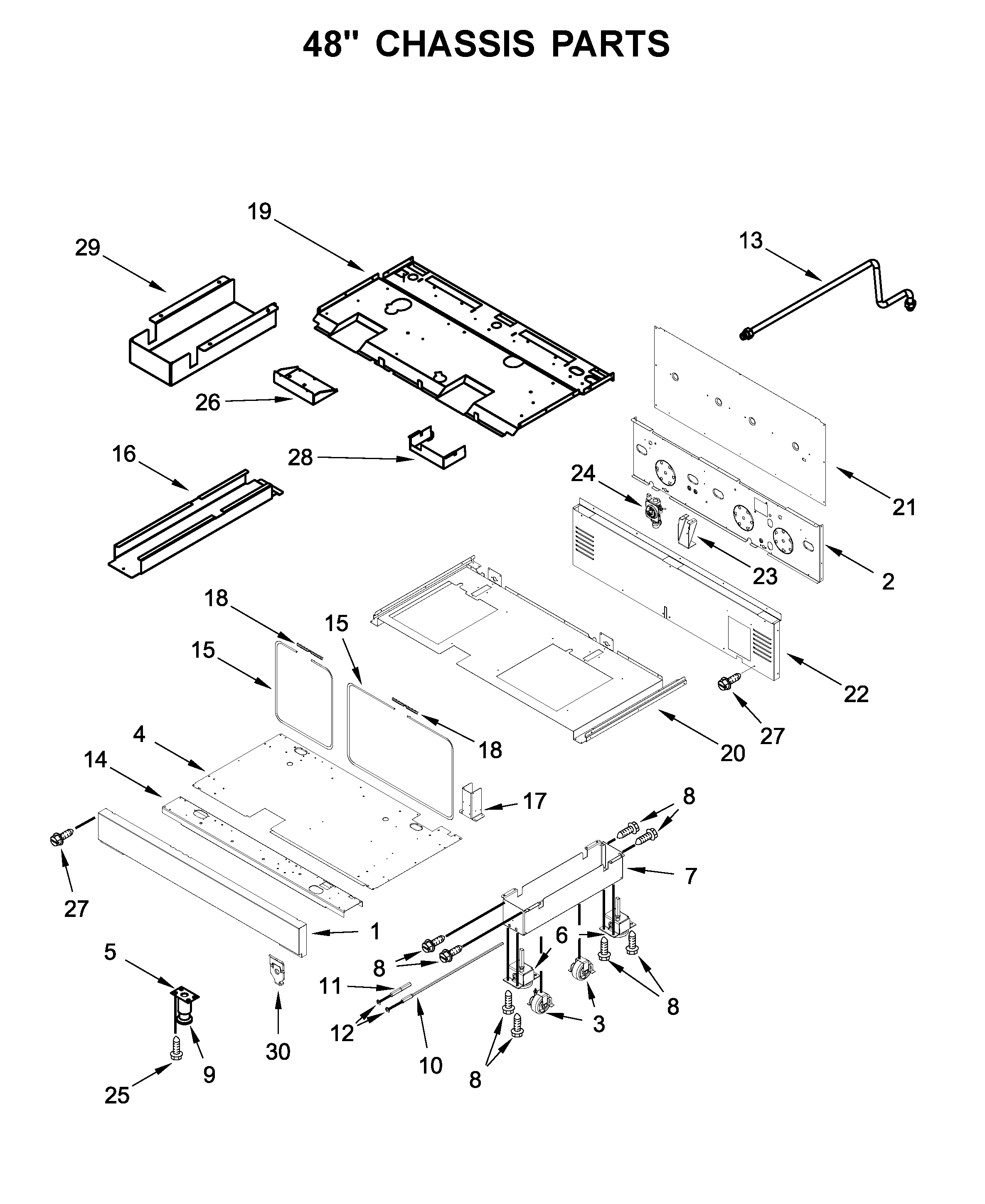 48" CHASSIS PARTS