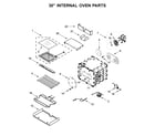 Jenn-Air JDRP548HL00 30" internal oven parts diagram