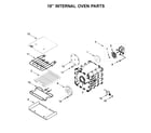 Jenn-Air JDRP548HL00 18" internal oven parts diagram