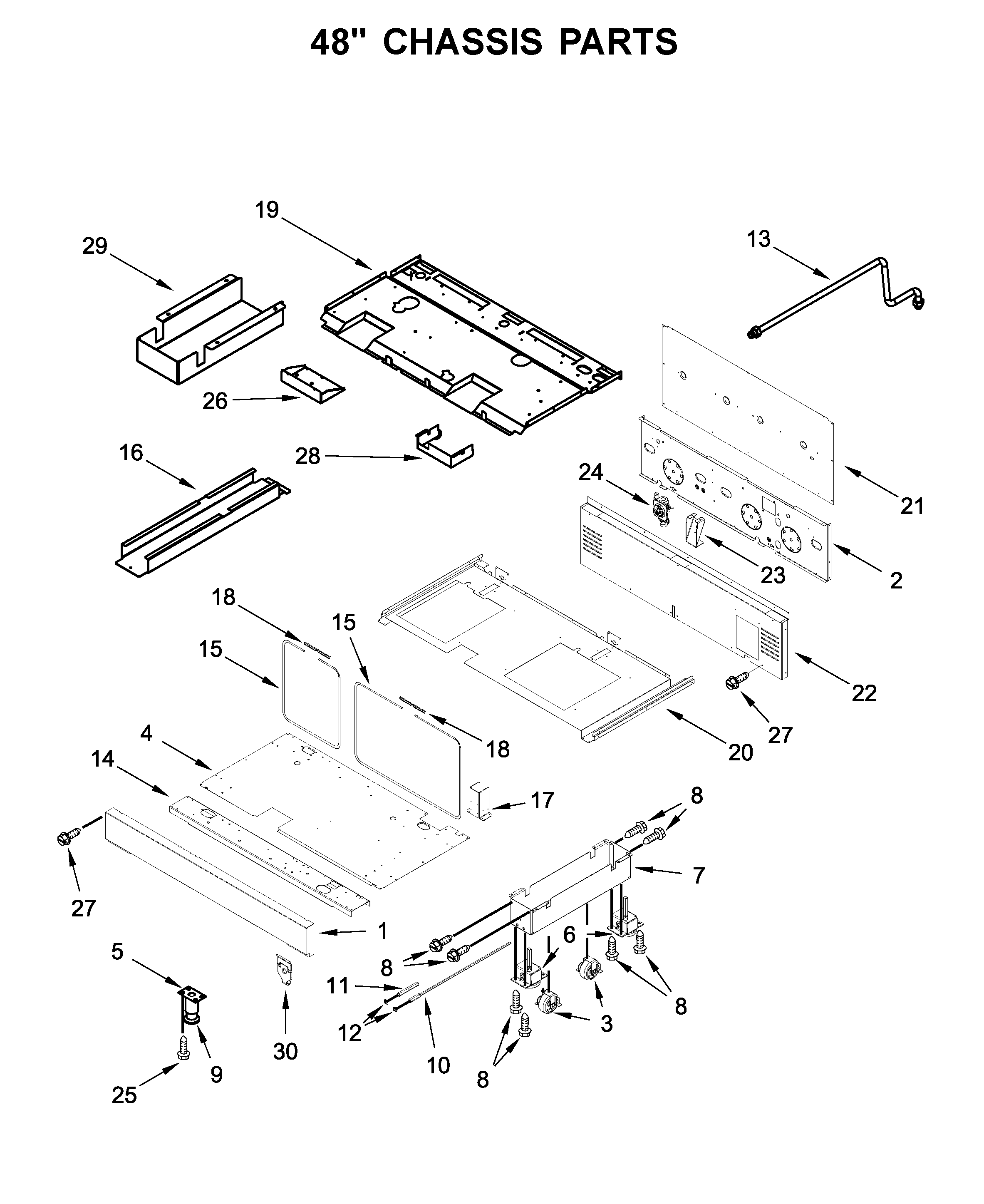 48" CHASSIS PARTS