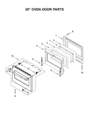 30" oven door parts
