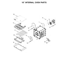 Jenn-Air JDRP648HL00 18" internal oven parts diagram