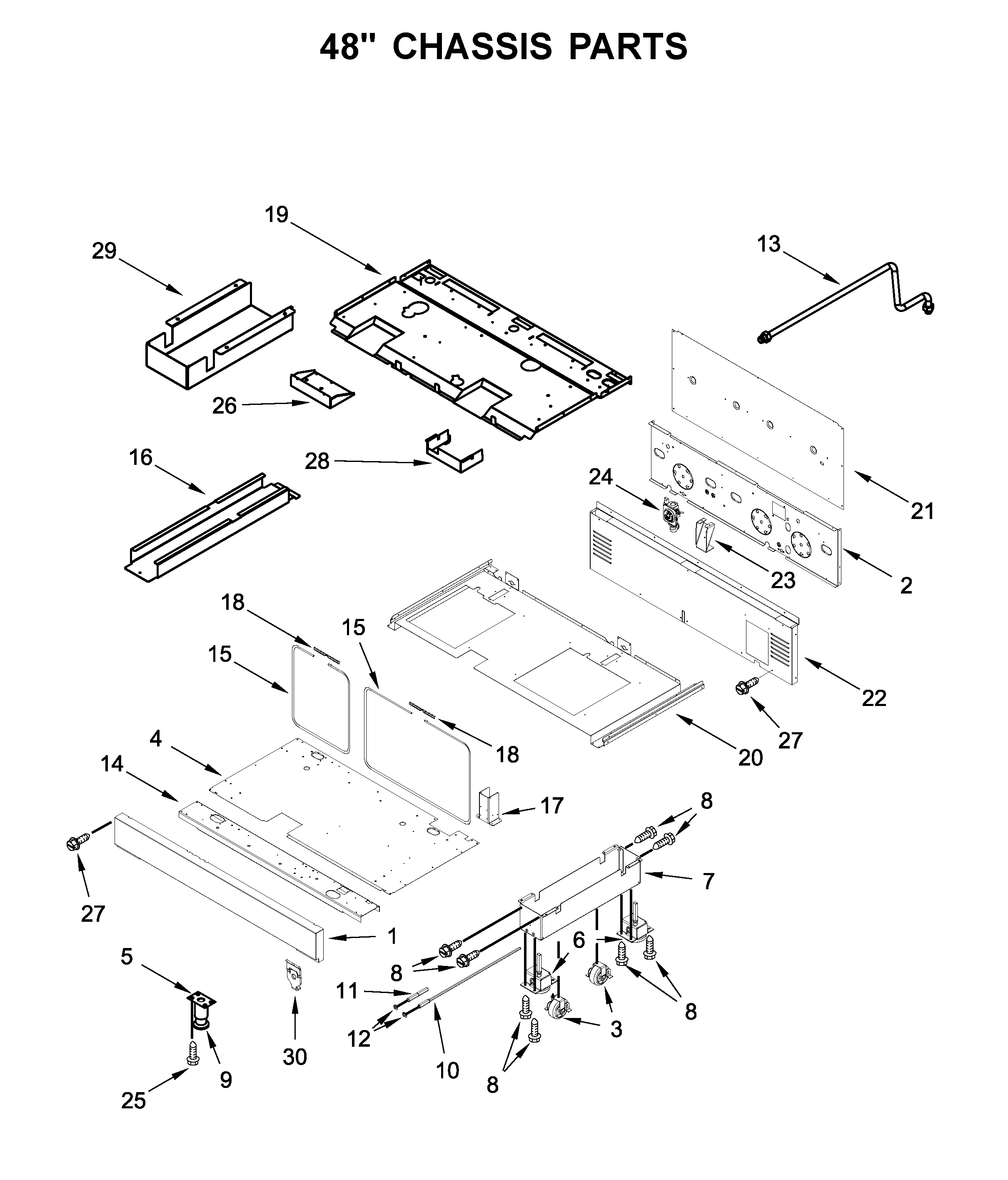 48" CHASSIS PARTS