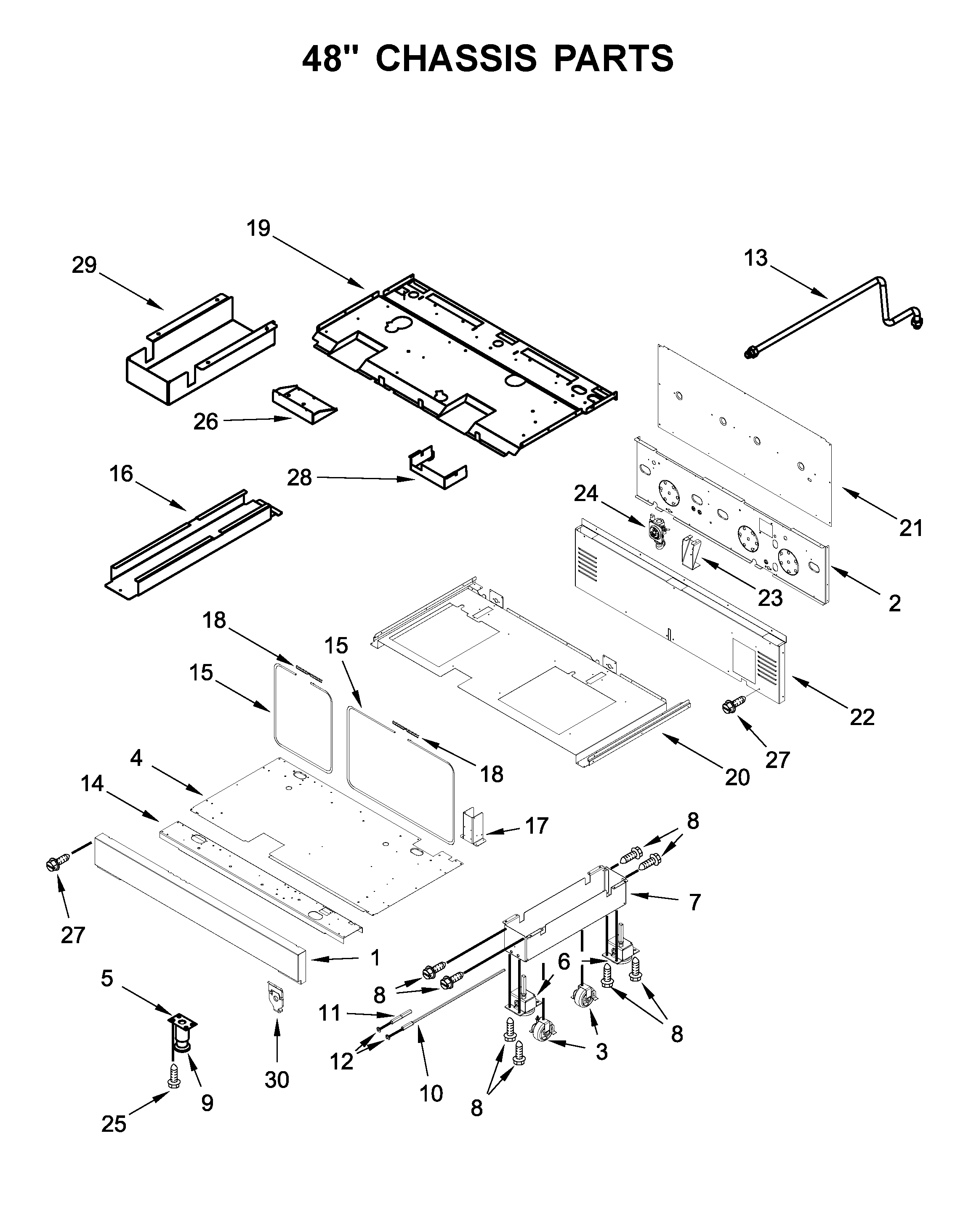 48" CHASSIS PARTS