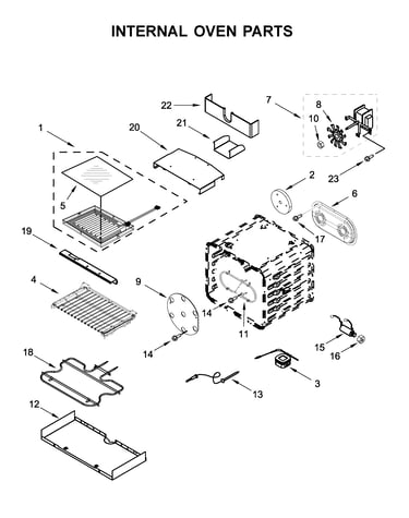 Internal oven parts