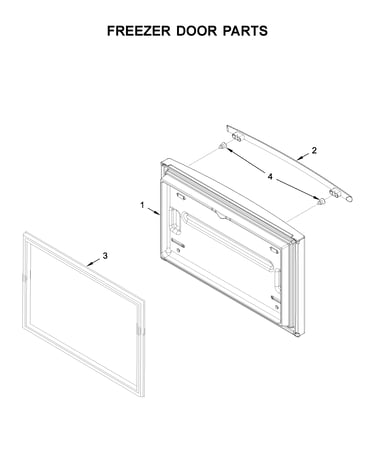 Freezer door parts
