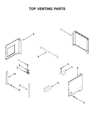 Top venting parts