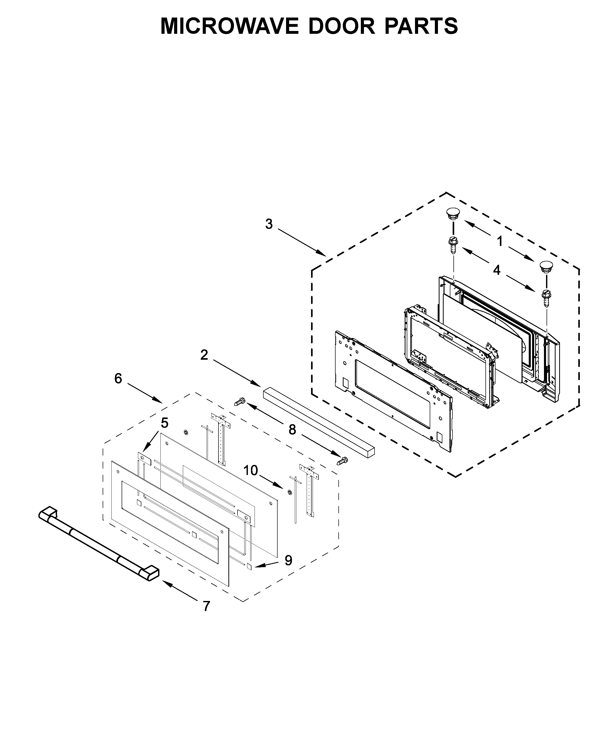 MICROWAVE DOOR PARTS