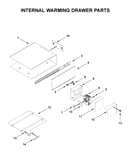 Internal warming drawer parts