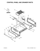 Control panel and drawer parts
