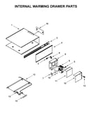Internal warming drawer parts