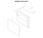 Jenn-Air JFC2290REP02 freezer door parts diagram