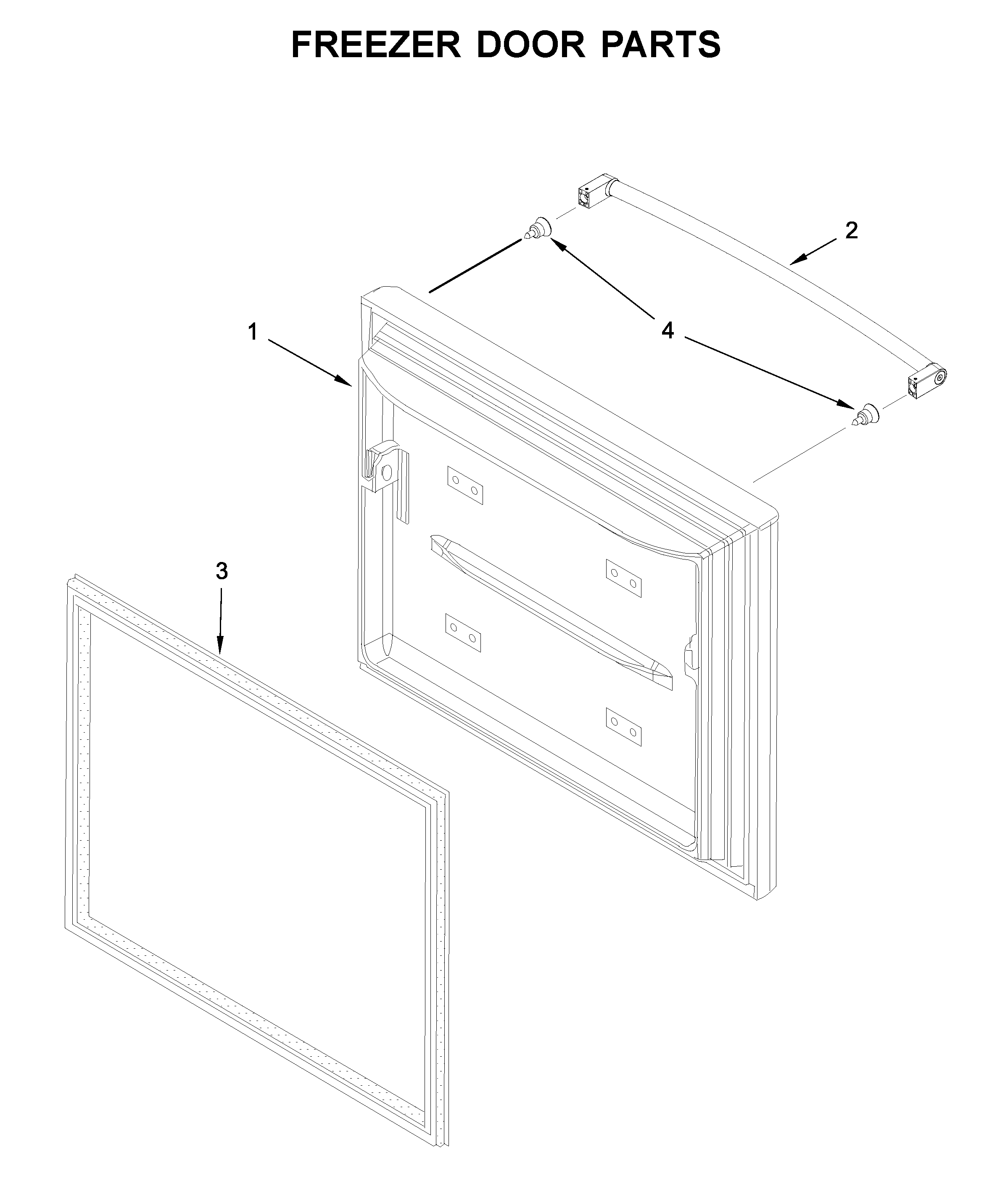 Freezer door parts