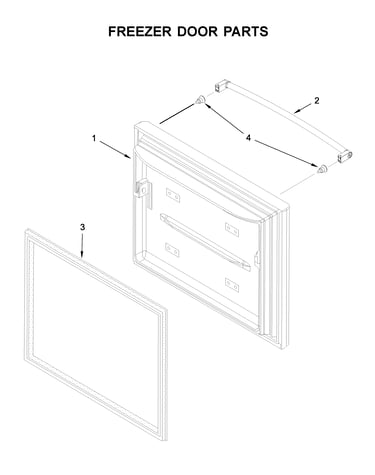 Freezer door parts