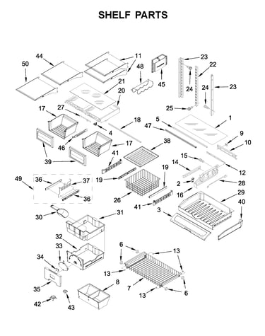 Shelf parts