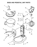 Base and pedestal unit parts