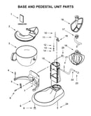 Base and pedestal unit parts