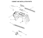 Whirlpool WMH76719CS4 cabinet and installation parts diagram