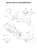 Motor and ice container parts