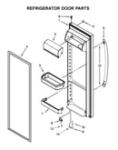 Refrigerator door parts